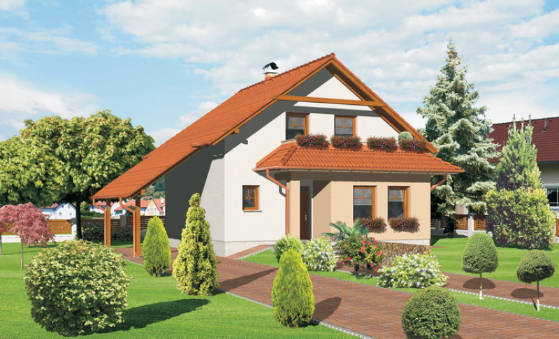 Jantár 80/227 - projekt nízkoenergetického rodinného domu