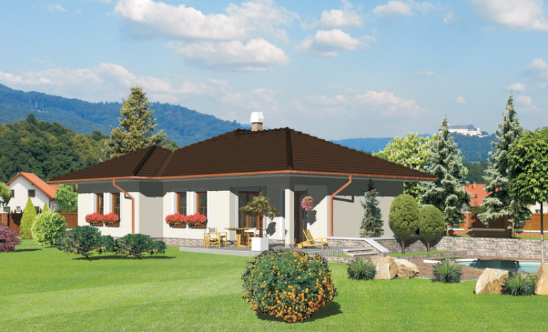 Opál 68/153 - projekt nízkoenergetického rodinného domu