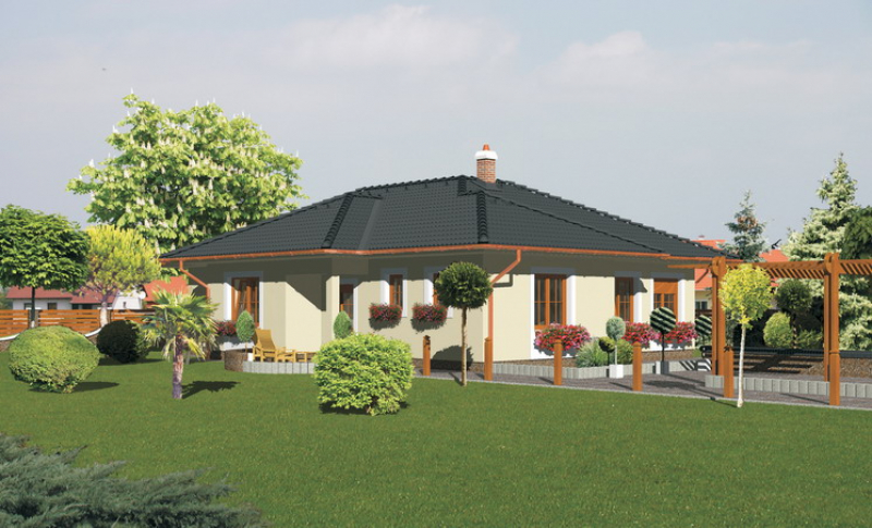 Opál 69/133 - projekt nízkoenergetického rodinného domu