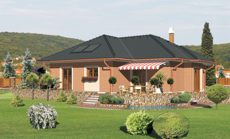 Opál 74/174 - projekt nízkoenergetického rodinného domu