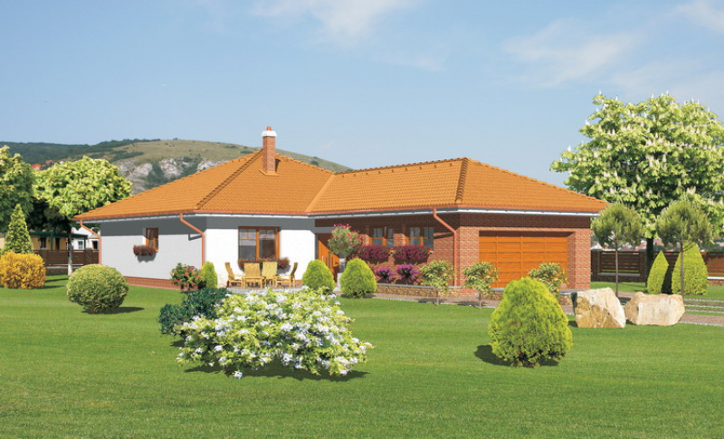 Opál 74/209 - projekt nízkoenergetického rodinného domu