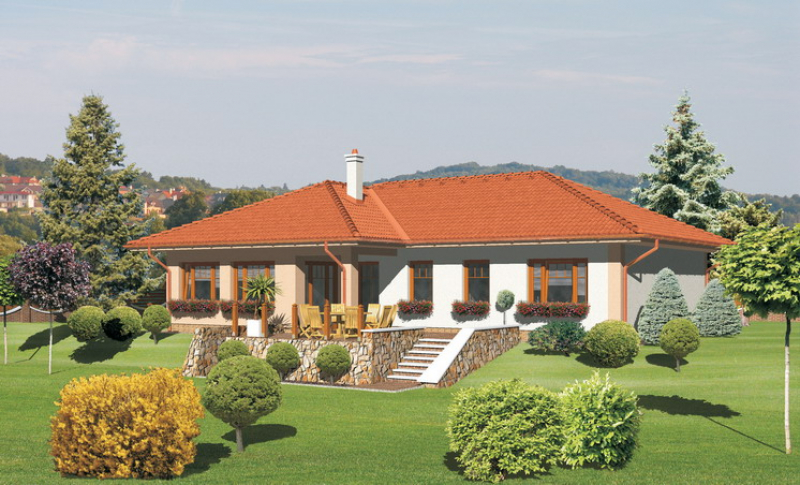 Opál 88/194 - projekt nízkoenergetického rodinného domu