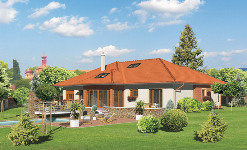 Opál 110/156 - projekt nízkoenergetického rodinného domu