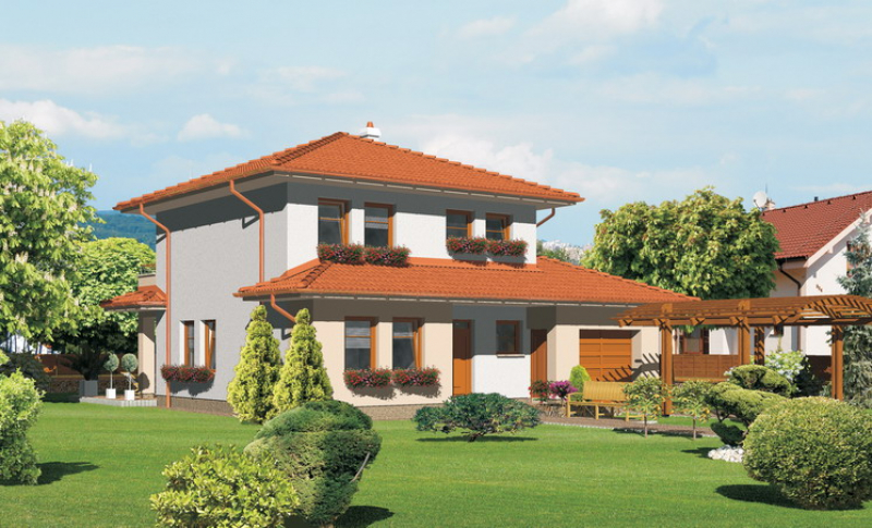 Smaragd 74/238 - projekt nízkoenergetického rodinného domu