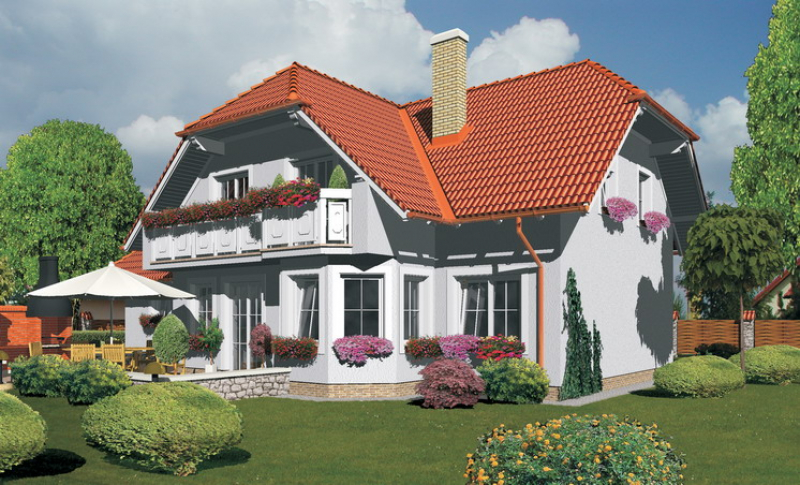 Topás 110/54 - projekt nízkoenergetického rodinného domu