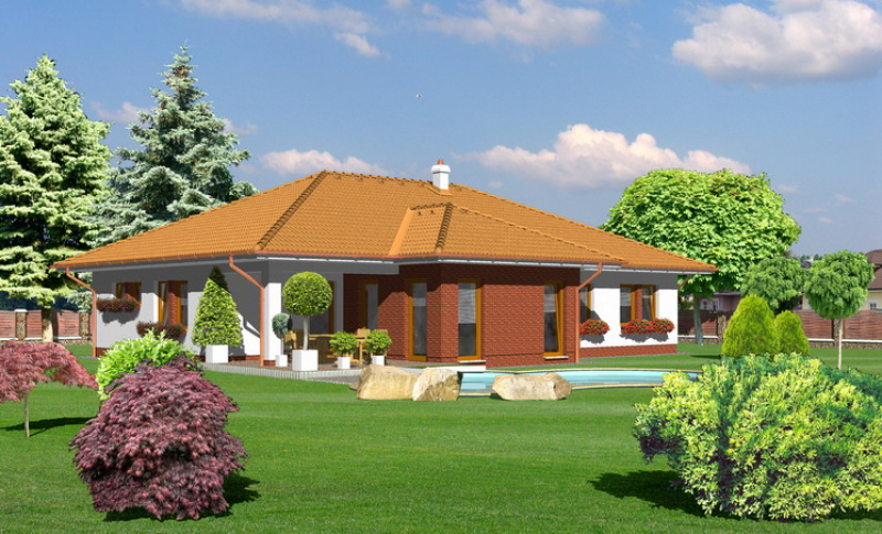 Opál 103/257 - projekt nízkoenergetického rodinného domu