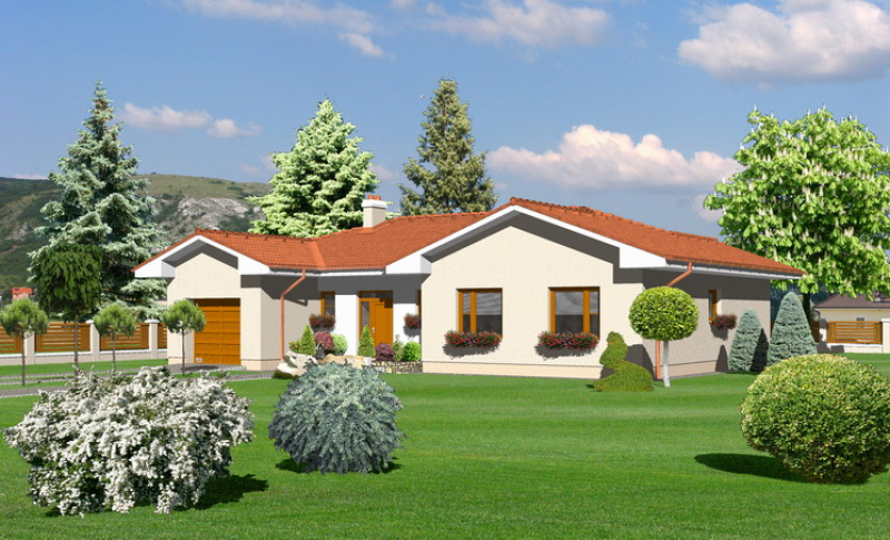 Opál 77/254 - projekt nízkoenergetického rodinného domu