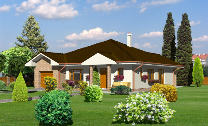 Opál 78/255 - projekt nízkoenergetického rodinného domu