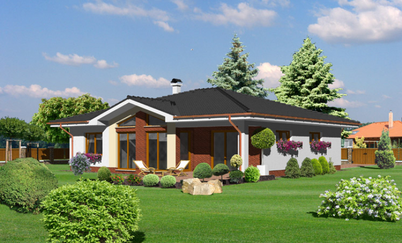 Opál 80/274 - projekt nízkoenergetického rodinného domu